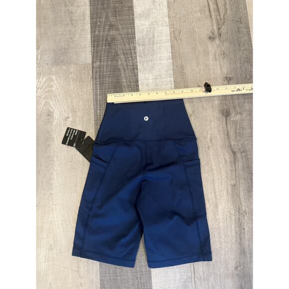 90 Degree by Reflex Bike Shorts Womens XS Lux Hi Rise Side Pockets Athletic Yoga - Picture 7 of 8